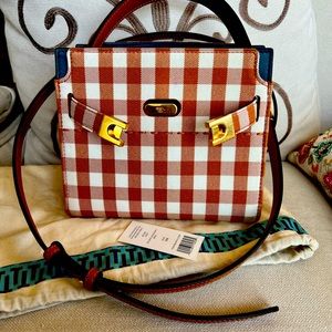 Tory Burch Lee Radzwill petite Gingham bag